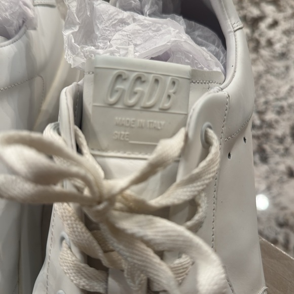 Pure Star Golden Goose Leather Upper Star & Heel Optic White Italian Craftsman - Picture 5 of 17